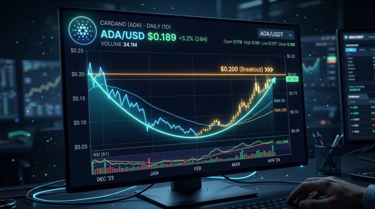 Can Cardano Price Hit $0.20 as Rounding Bottom Takes Shape?