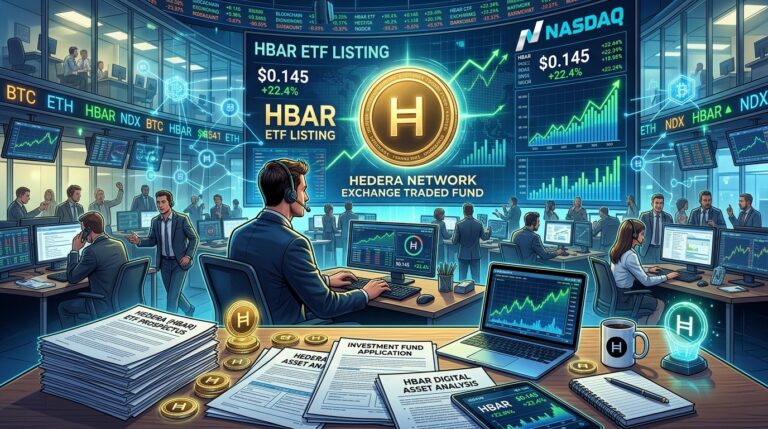 Canary HBAR ETF Reaches 47.8 Million Dollars in Assets After Nasdaq Launch