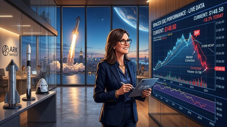 Cathie Wood Snaps Up SpaceX Shares at Post-IPO Low