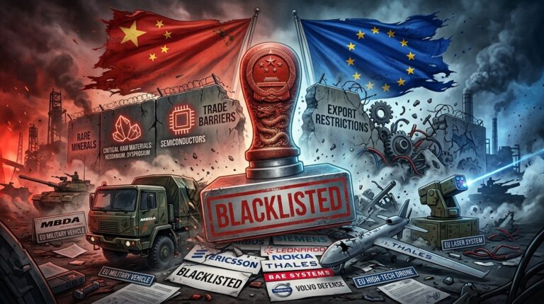 China Blacklists EU Defense Firms In Sanctions Retaliation Over Russia