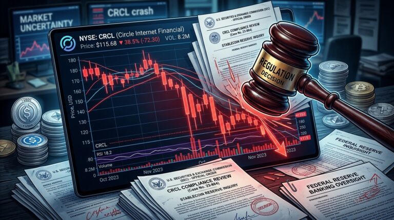 Circle Stock Tumbles as Banks Challenge CLARITY Act Stablecoin Rules