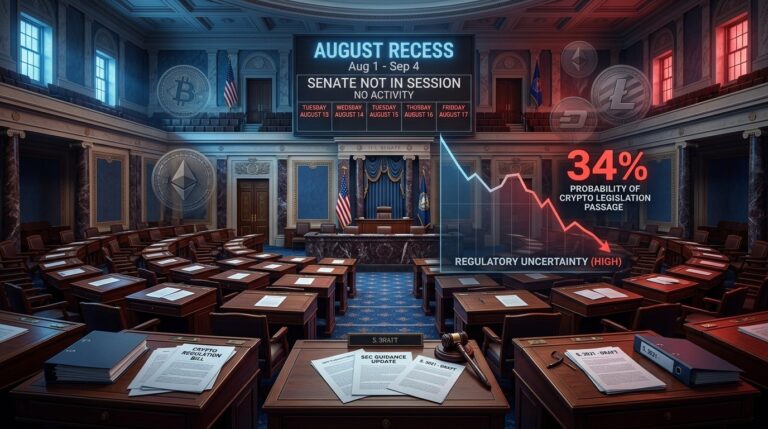 CLARITY Act Odds Plunge to 34% as Senate Delays Key Vote