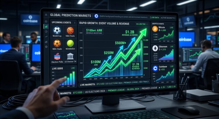 Coinbase Prediction Markets Hit $100M Run Rate in Record Time