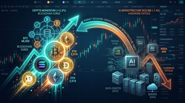 Crypto Stocks Rally as Capital Rotates From AI Infrastructure