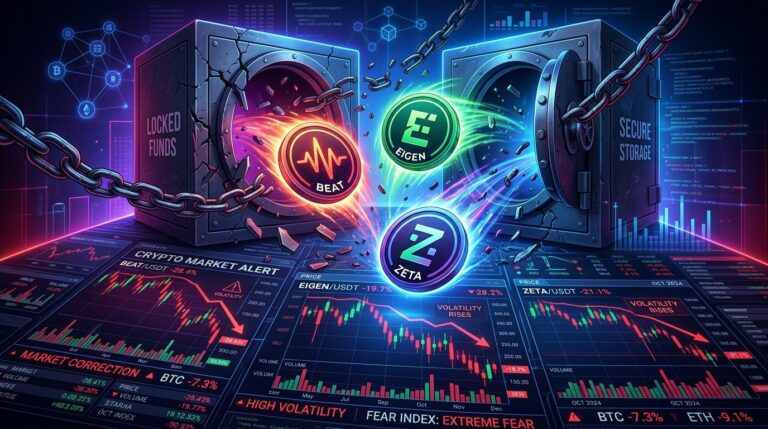 Crypto Token Unlocks: $77 Million BEAT EIGEN ZETA Set for August 1 Release