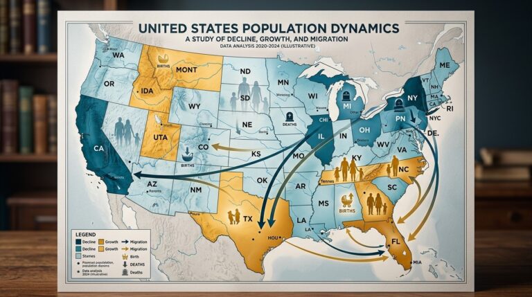 Deaths Outnumber Births in 17 US States: Shifting Demographics Ahead
