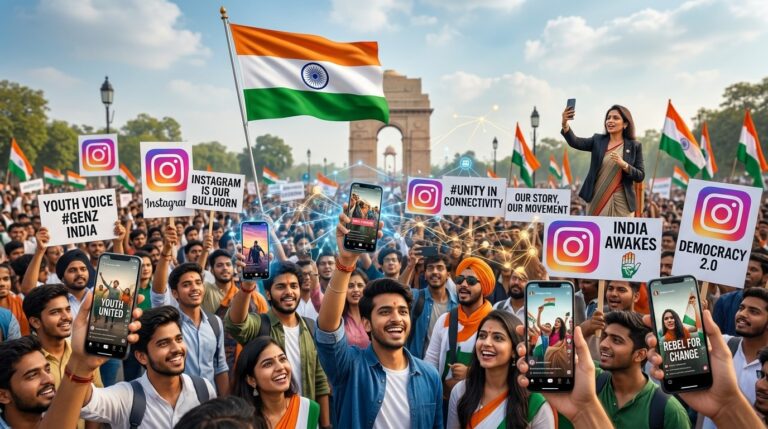 How Gen Z Protests Boost Instagram Influence in Indian Politics