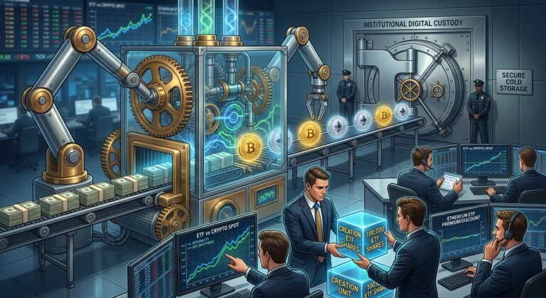 How Spot Crypto ETFs Work: Creation, Redemption & Price Flows