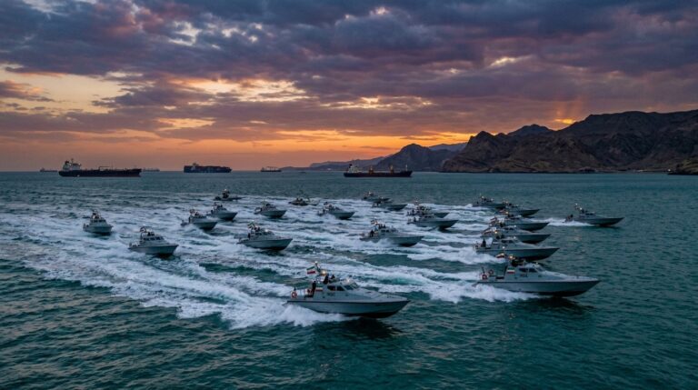 Iran IRGC Speedboat Fleet Powers Swarm Strategy In Strait Of Hormuz