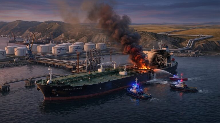 Kazakhstan Halts Black Sea Oil Exports After Ukraine Drone Strikes