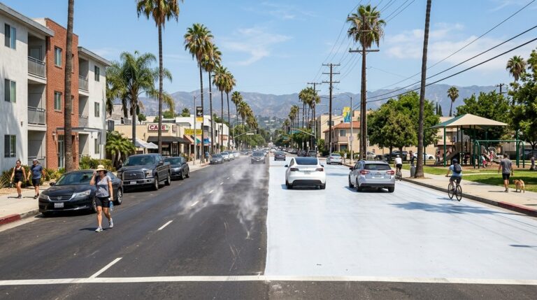 Los Angeles Fights Heat Waves With Reflective Street Paint