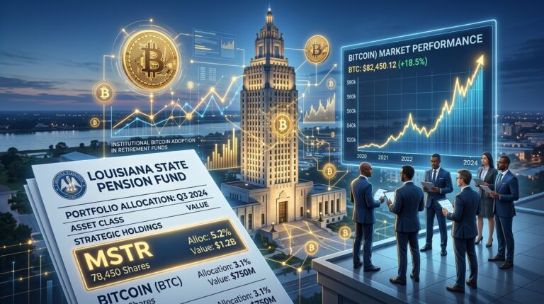 Louisiana Pension Fund Boosts Bitcoin Exposure Through MSTR Shares