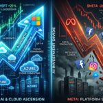 Microsoft Surges 8% While Meta Plunges 9% as AI Bets Split Big Tech