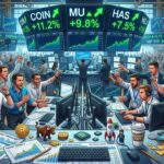 Midday Stock Movers: Coinbase, Micron, Hasbro and Utz Surge