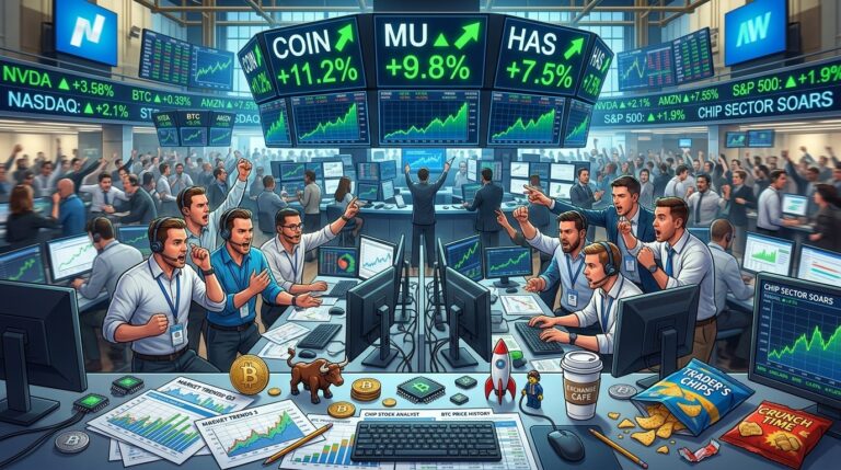 Midday Stock Movers: Coinbase, Micron, Hasbro and Utz Surge