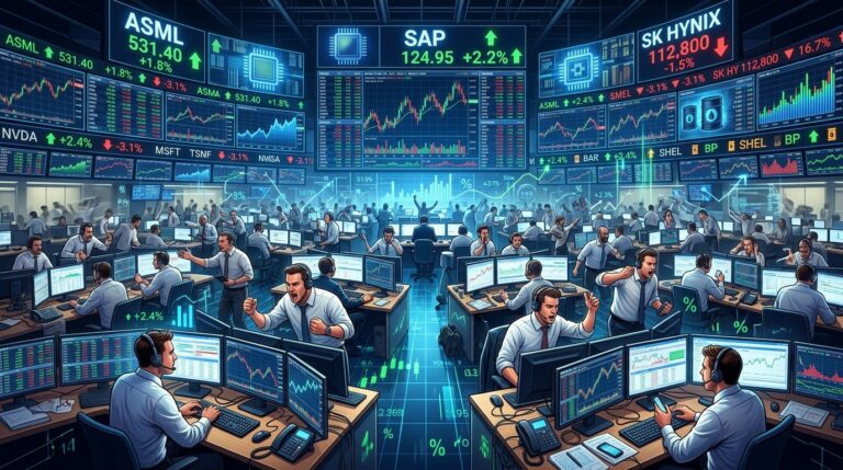 Midday Stock Movers Today: ASML Drops, SAP Jumps on Buyback News