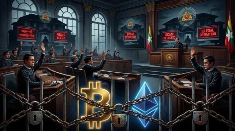 Myanmar Approves Tough Anti-Crypto Scam Legislation
