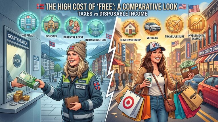 Norway’s ‘Free’ Benefits: Why They Cost Half Your Average Pay