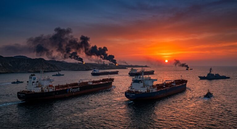 Oil Prices Surge as US and Iran Clash Over Strait of Hormuz