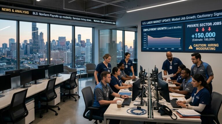 Private Payrolls Rise Modestly in June Signaling Labor Market Caution