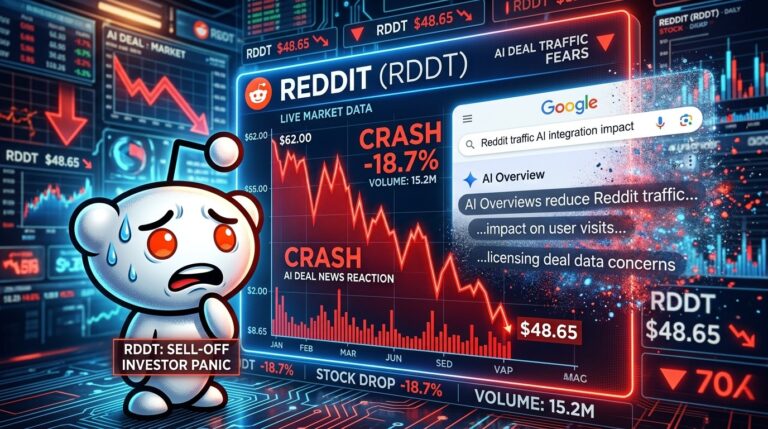 Reddit Stock Drops as Google AI Deal Renewal Faces Uncertainty
