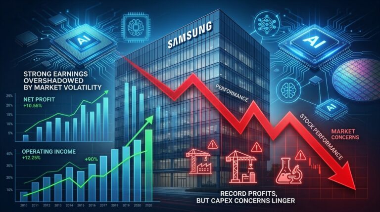 Samsung Q2 Profits Surge But Shares Slide on Spending Concerns