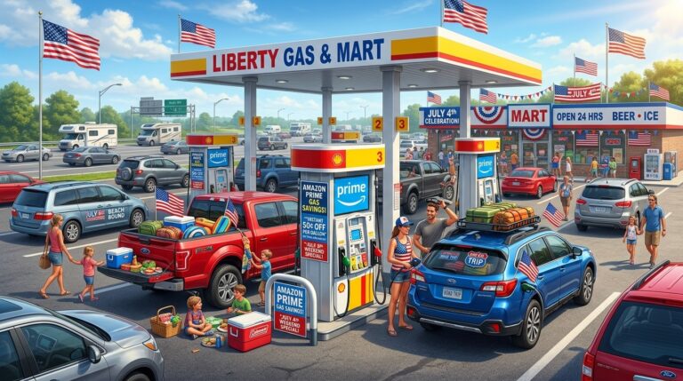 Save 50 Cents Per Gallon on Gas With Amazon Prime This July 4th Weekend