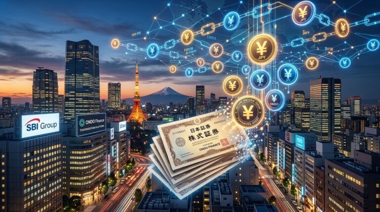 SBI Teams Up With Ondo to Tokenize Japanese Stocks via JPYSC Stablecoin