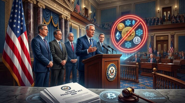 Senate Crypto Bill Bans Officials Including Presidents From Digital Assets