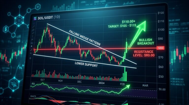 Solana Falling Wedge: Can SOL Finally Break $80 Resistance?