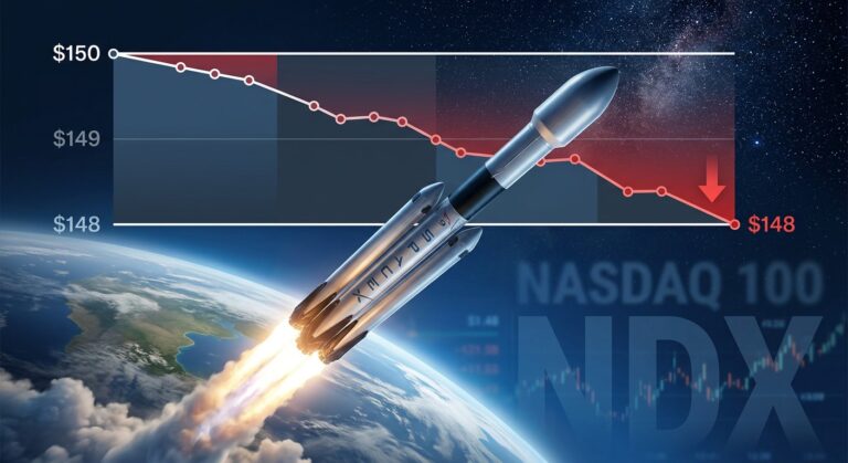 SpaceX Stock Falls to $148 After Nasdaq 100 Inclusion