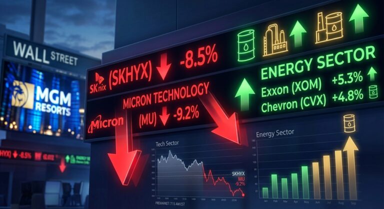 Stocks Making Biggest Premarket Moves: SK Hynix, Micron, MGM Resorts Analysis