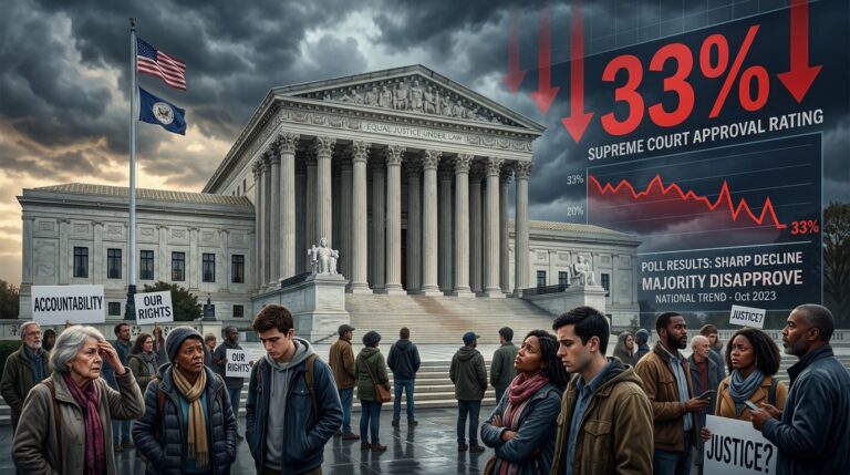 Supreme Court Approval Plummets to Record Low as Republican Support Fades