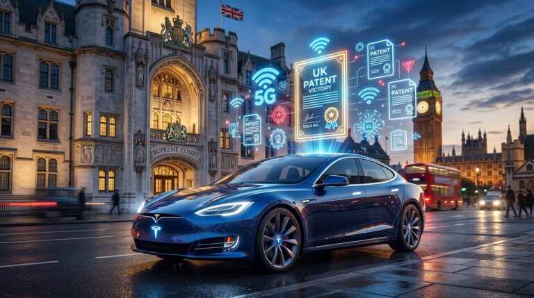 Tesla Wins UK 5G Patent Appeal: Victory Over $32 Licensing Fee