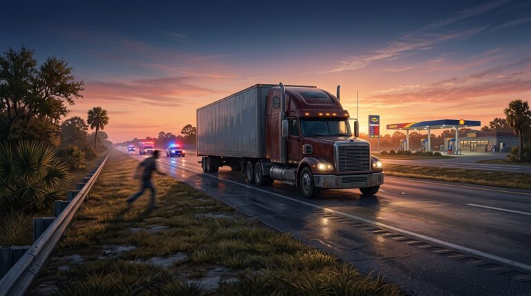 Tragic Florida Crash: Man Fleeing ICE Agents Killed by Semi-Truck