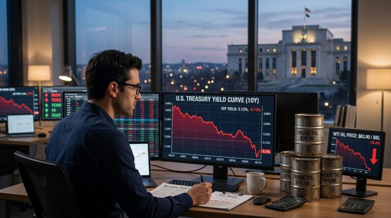 Treasury Yields Fall Before Fed Decision With Oil Prices Tumbling
