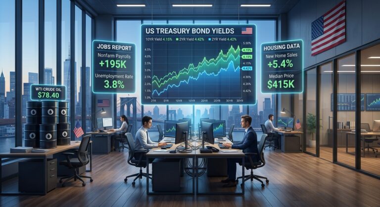 Treasury Yields Hold Steady Ahead of Crucial Jobs and Home Sales Data