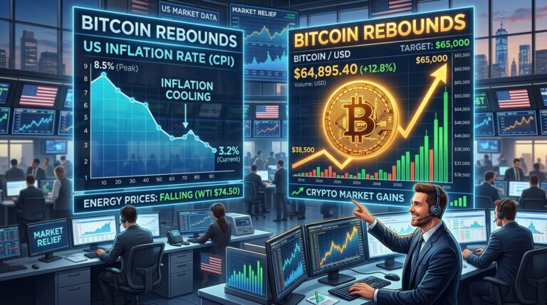 US Inflation Falls to 3.5% Sparking Bitcoin Rebound Toward $65K