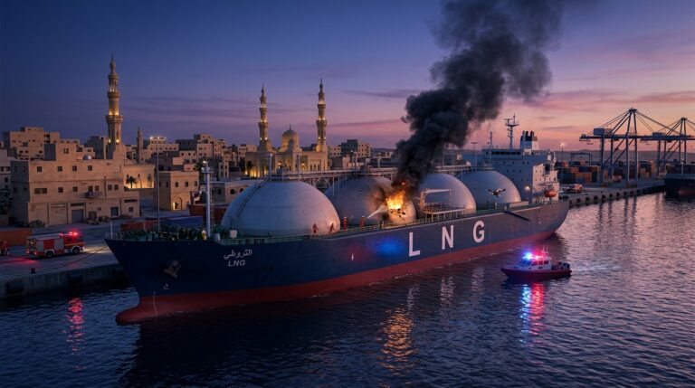 US-Owned LNG Ship Struck by Drone at Egyptian Port