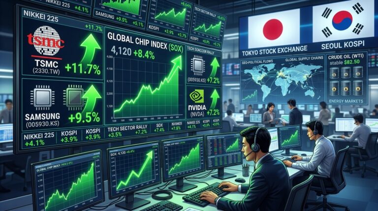 US Stock Futures Surge as Chipmakers Lead Asia Rebound