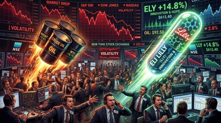 Wall Street Stumbles as Oil Surges and Lilly Unveils Next-Gen Obesity Drug Path