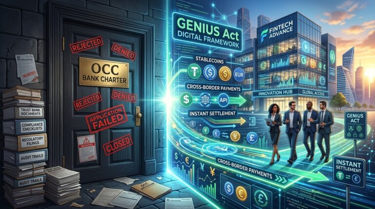 Wise Pivots to GENIUS Act After OCC Denies US Bank Charter