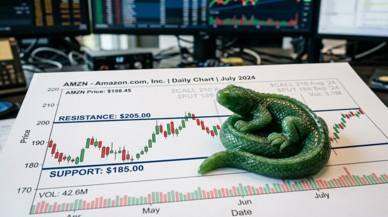 Amazon Stock Stuck In Range Trader Bets On Jade Lizard