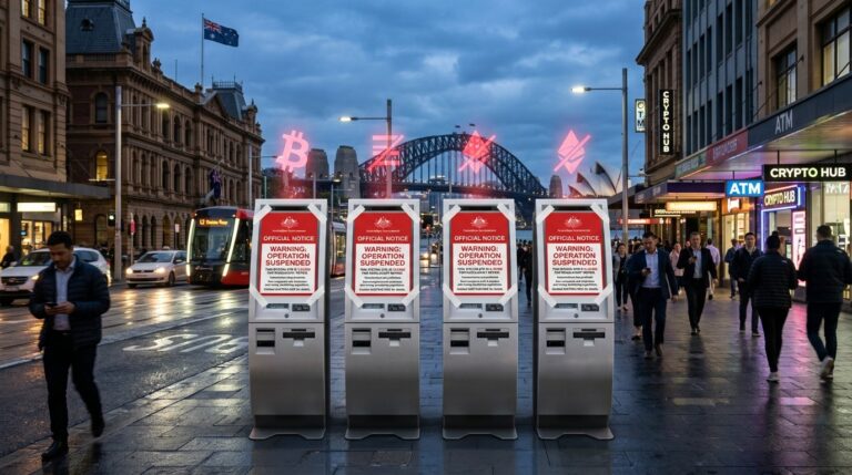 Australia Suspends 96 Bitcoin ATMs in Major Regulatory Move