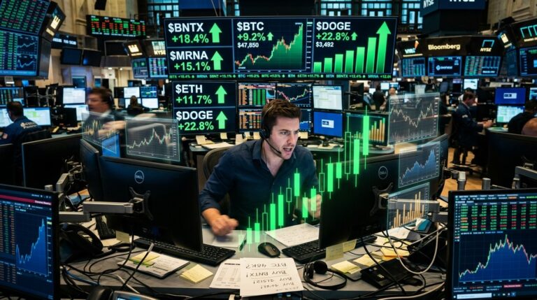 Biggest Midday Stock Movers: Moderna Robinhood BJ’s Coinbase Surge