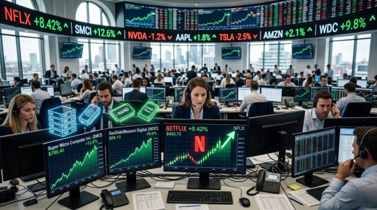 Biggest Midday Stock Movers Netflix Super Micro And More