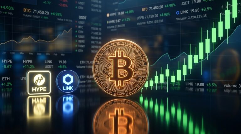Bitcoin Holds Near 63K As Hype And Link Lead Altcoin Gains