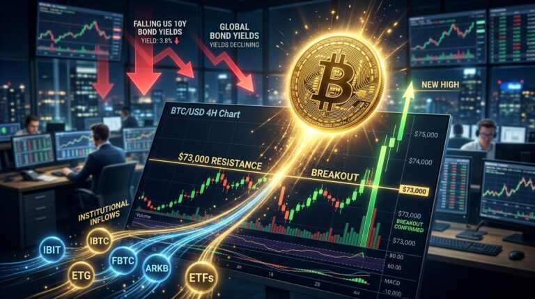 Bitcoin Nears $73K As ETF Demand Could Decide Next Move