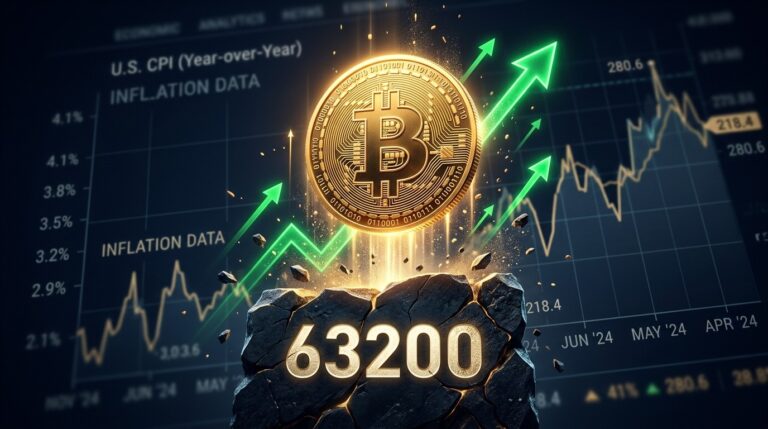 Bitcoin Price Rebounds From 63200 As CPI Data Looms