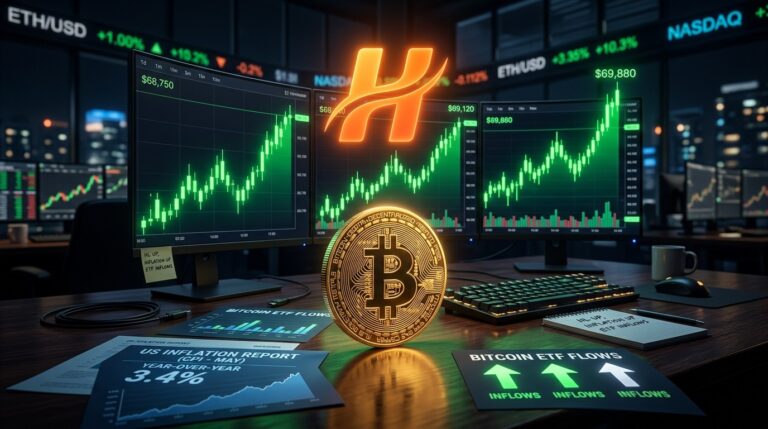 Bitcoin Price Steadies Near 64K As HYPE Leads Crypto Gains